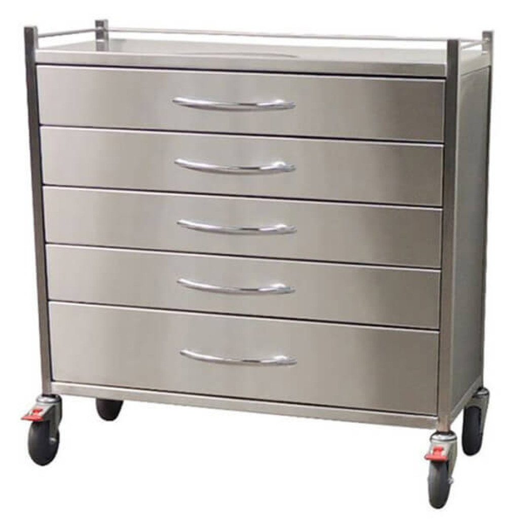 Stainless Steel Dressing Trolley X X H Mm X Mm Drawers